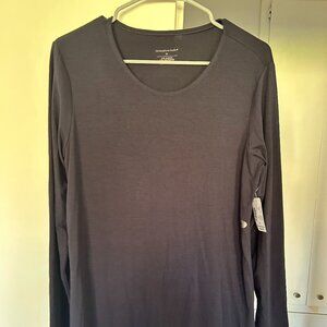NWT- Christopher Banks Long Sleeved Black Tee
